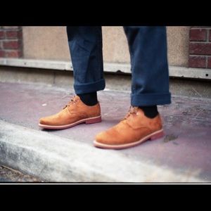 NWOT Men’s APONI BRANDY, DERBY, VEGAN SUEDE